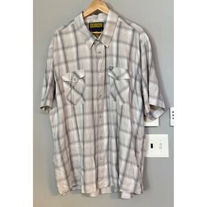 DIXON Flannel‎ Company Montana Plaid Short Sleeve Snap Button Shirt 4X